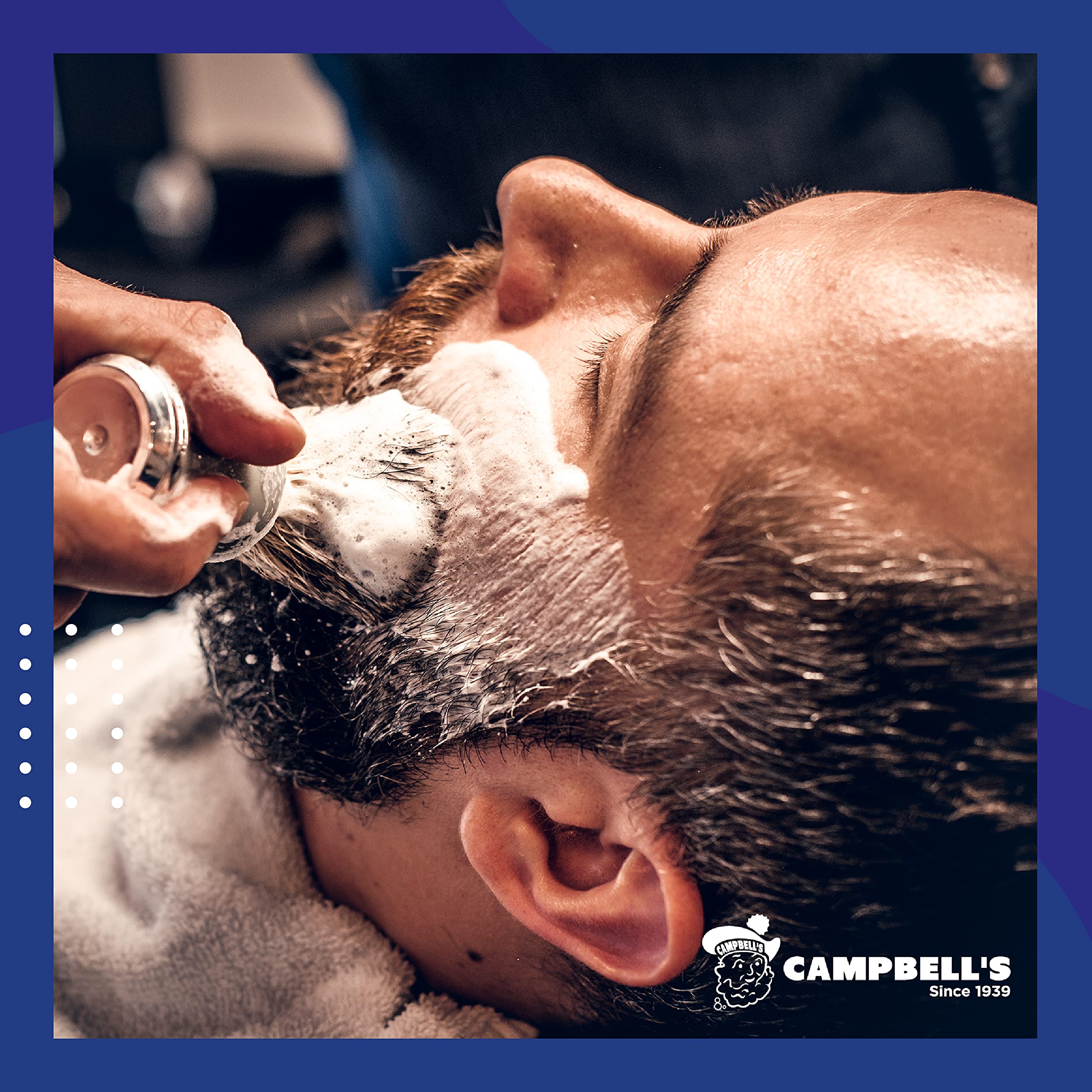 Histoire de la marque Campbell's depuis 1939 dans l univers barber.