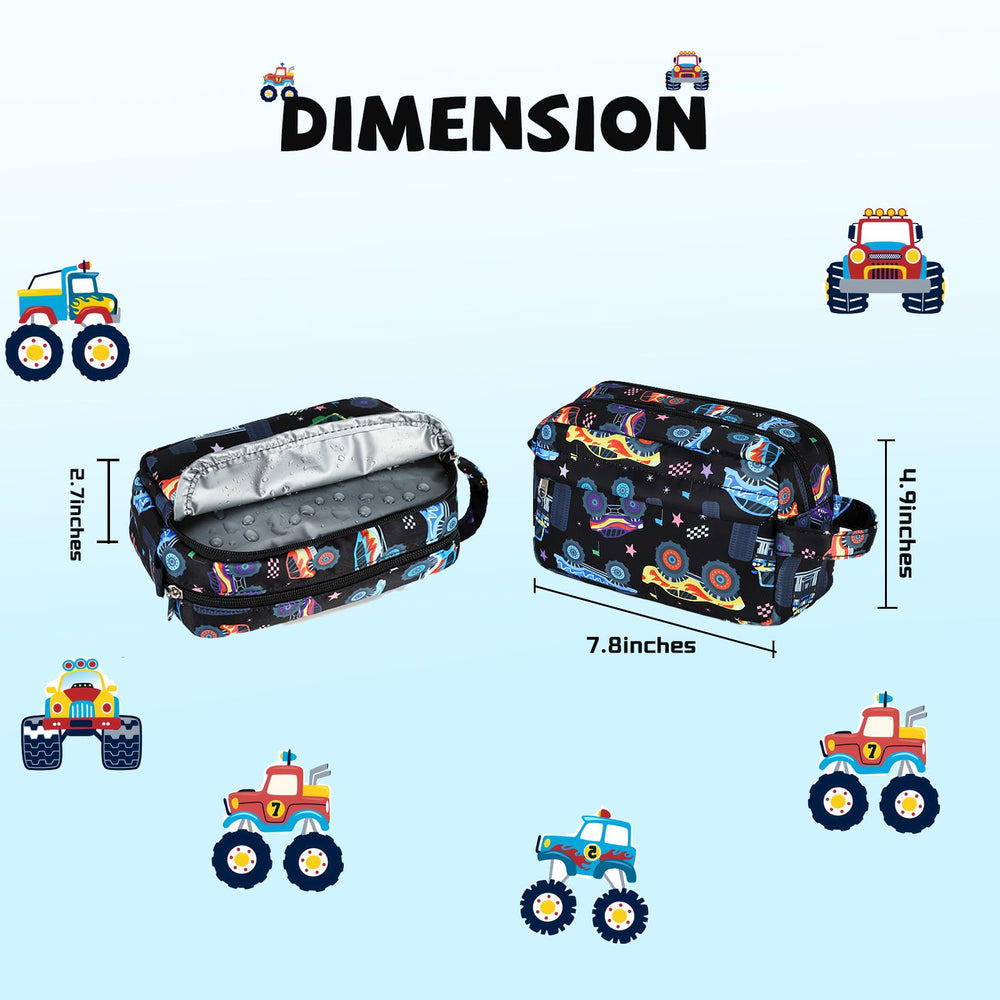 CAMTOP sac de toilette enfant motif requins, zoom couleur pour voyageurs