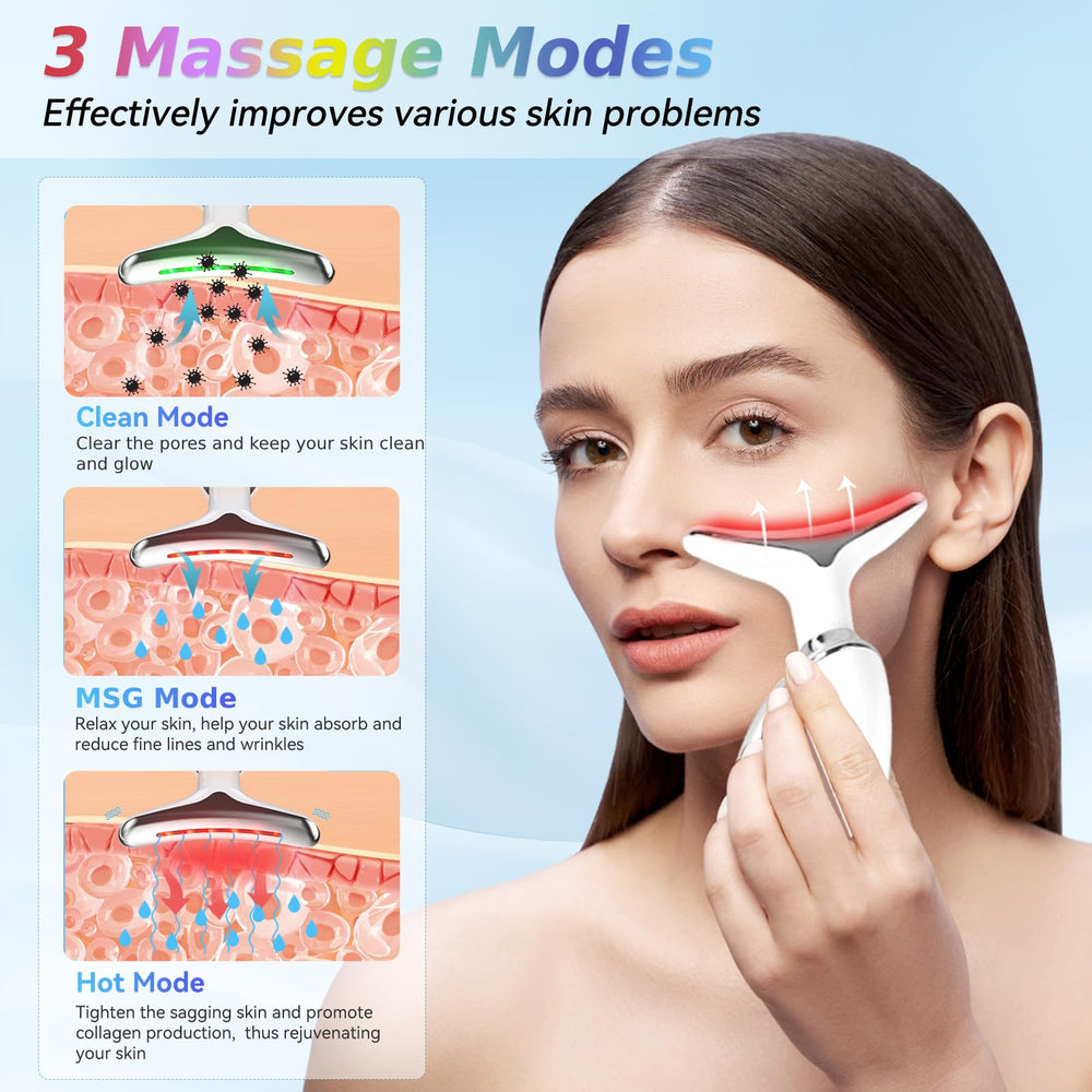 Candio masseur visage et cou, utilisation facile en 5 à 10 minutes.