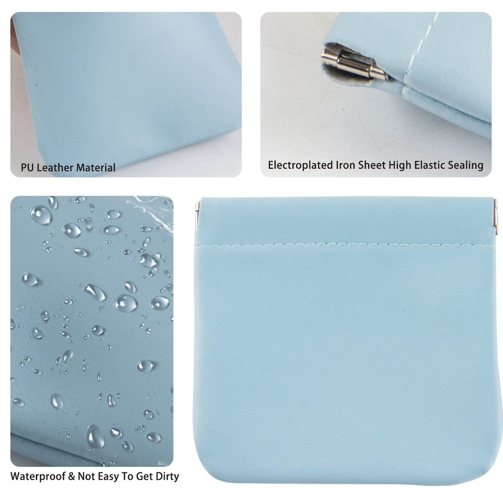 CANIPHA pochette cosmétique en cuir rose: accessoire léger pour maquillage et petits objets