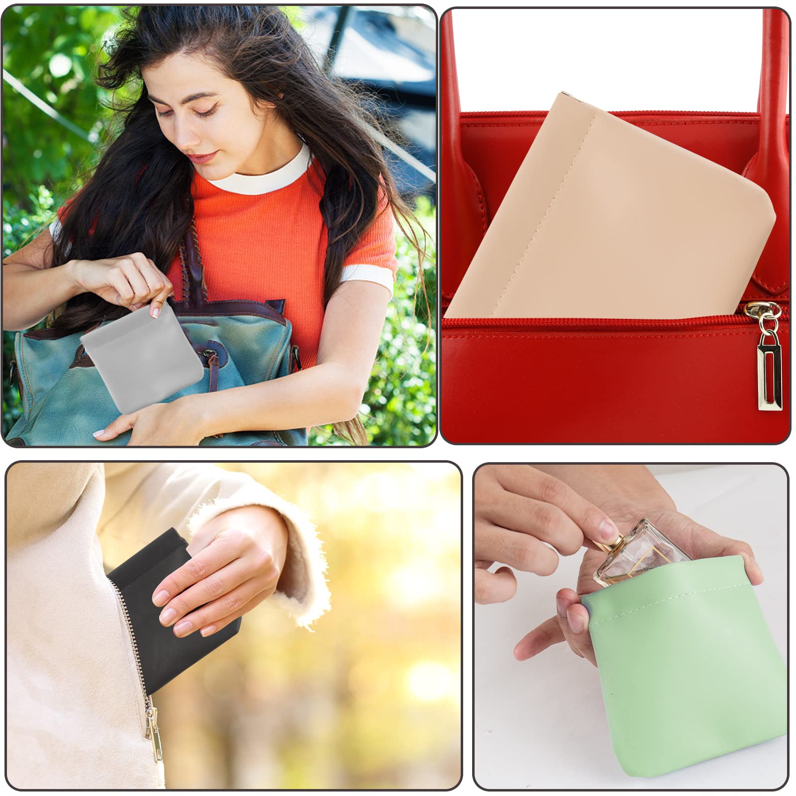 CANIPHA pochette PU durable, résistance aux éraflures pour voyages fréquents