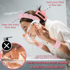 Canitor bandeau spa nuage rose, douceur et confort pour le visage.