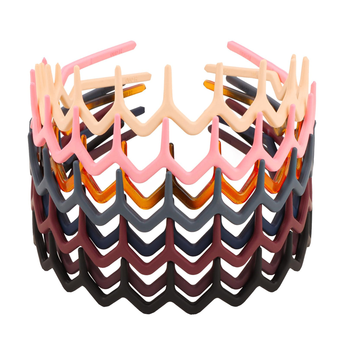 Canitor bandeau zigzag noir, maintien élégant et pratique pour cheveux fins.