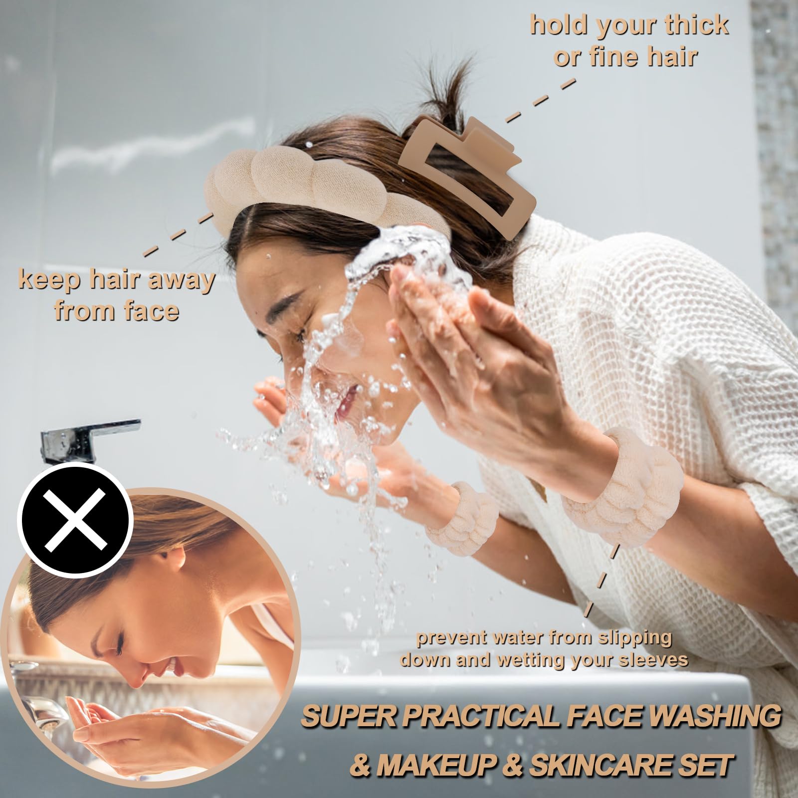 Canitor Spa bandeau-nuage — texture absorbante idéale pour les routines de soin