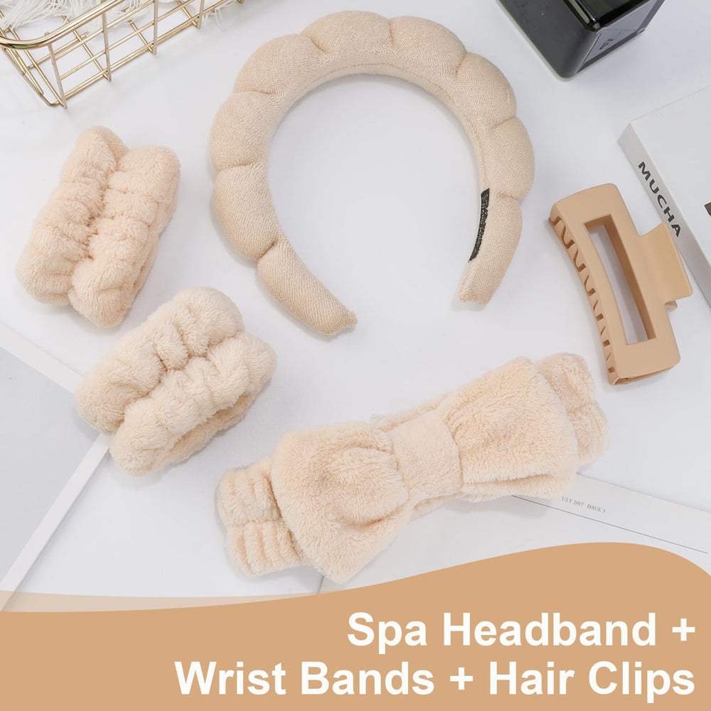 Canitor Spa bracelets-poignet — évite les manches mouillées pendant le soin du visage