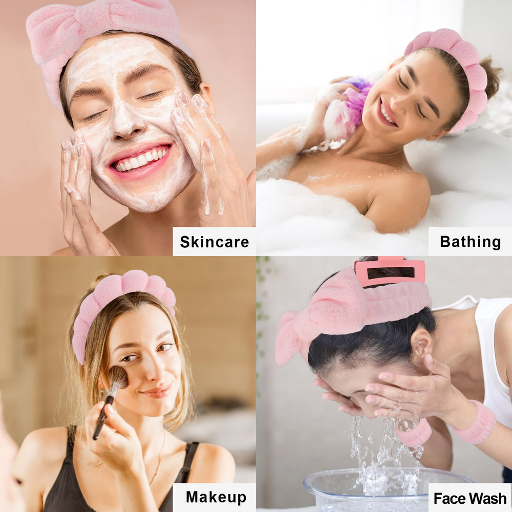 Canitor utilisation soin visage rose, pratique pour appliquer masques et nettoyants.