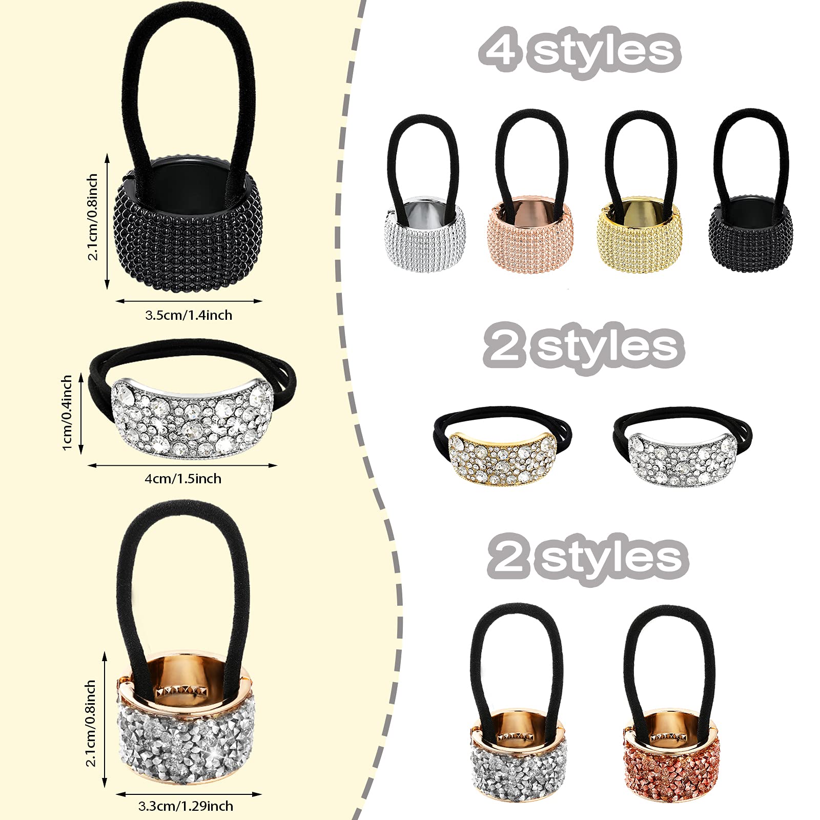 Canlierr bracelet-queue-de-cheval strass métal, élégant et durable