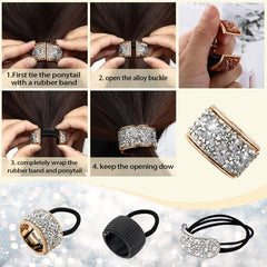 Canlierr diamants-incrustes design queue-de-cheval, brillance subtile