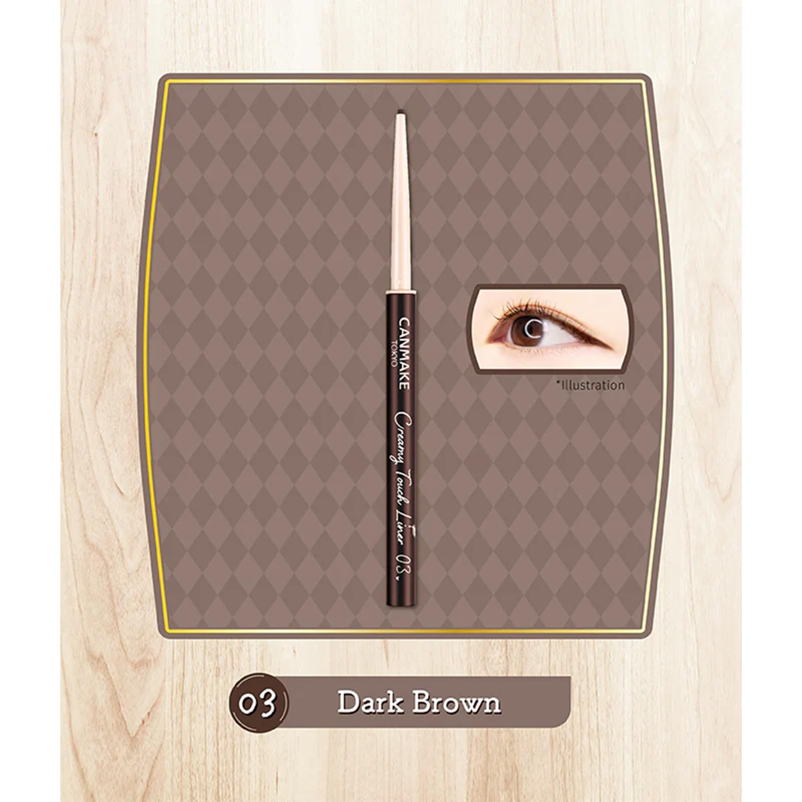CANMAKE Creamy Touch Liner : système de rotation pratique sans affûtage.
