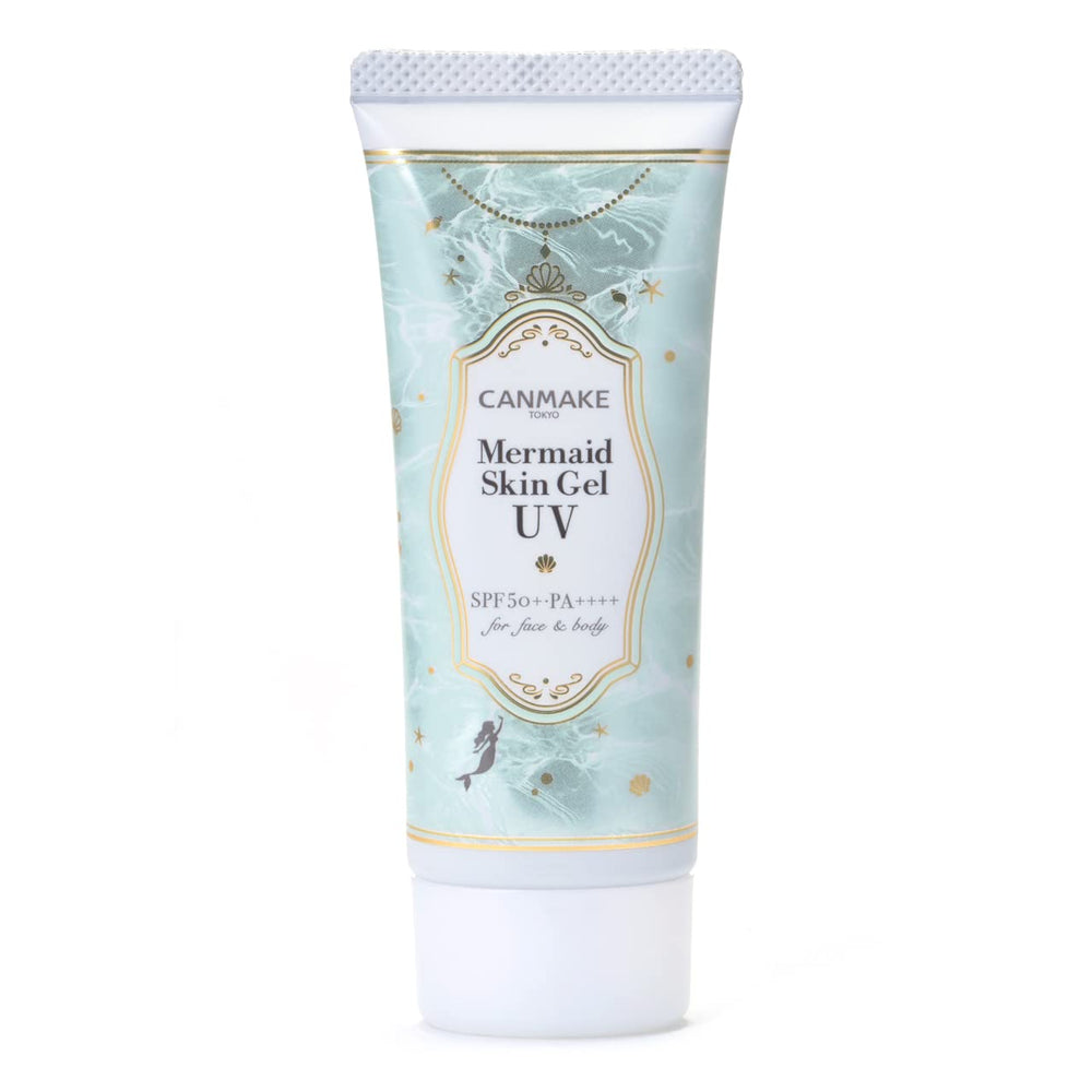 CANMAKE Mermaid Skin Gel flacon frais prêt pour une protection solaire légère au quotidien.