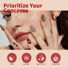 CANNI burgundy gel polish bottle for rich holiday nails