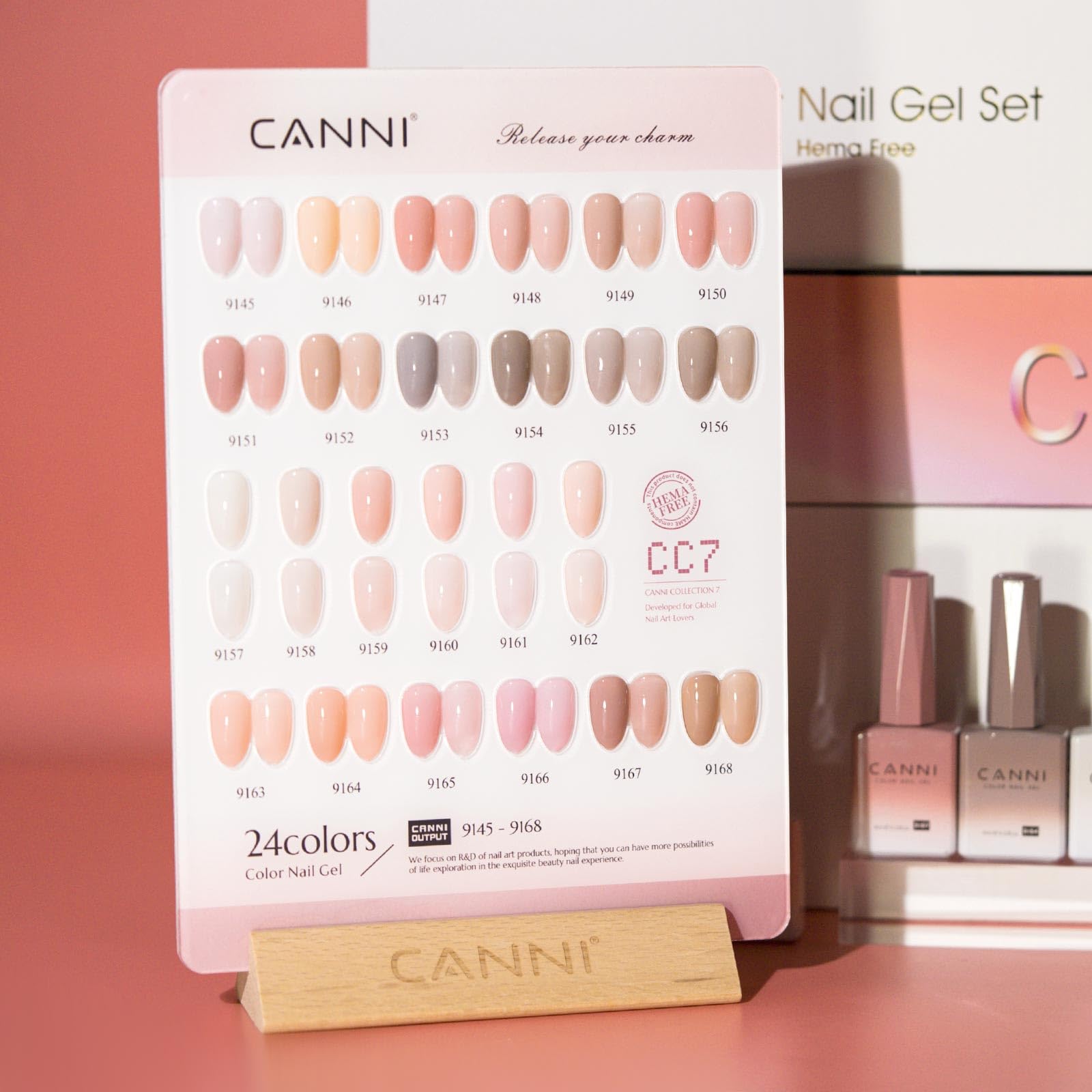 CANNI CC7 – vernis jelly nude rose translucide pour une allure naturelle et lumineuse