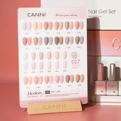 CANNI CC7 – vernis jelly nude rose translucide pour une allure naturelle et lumineuse