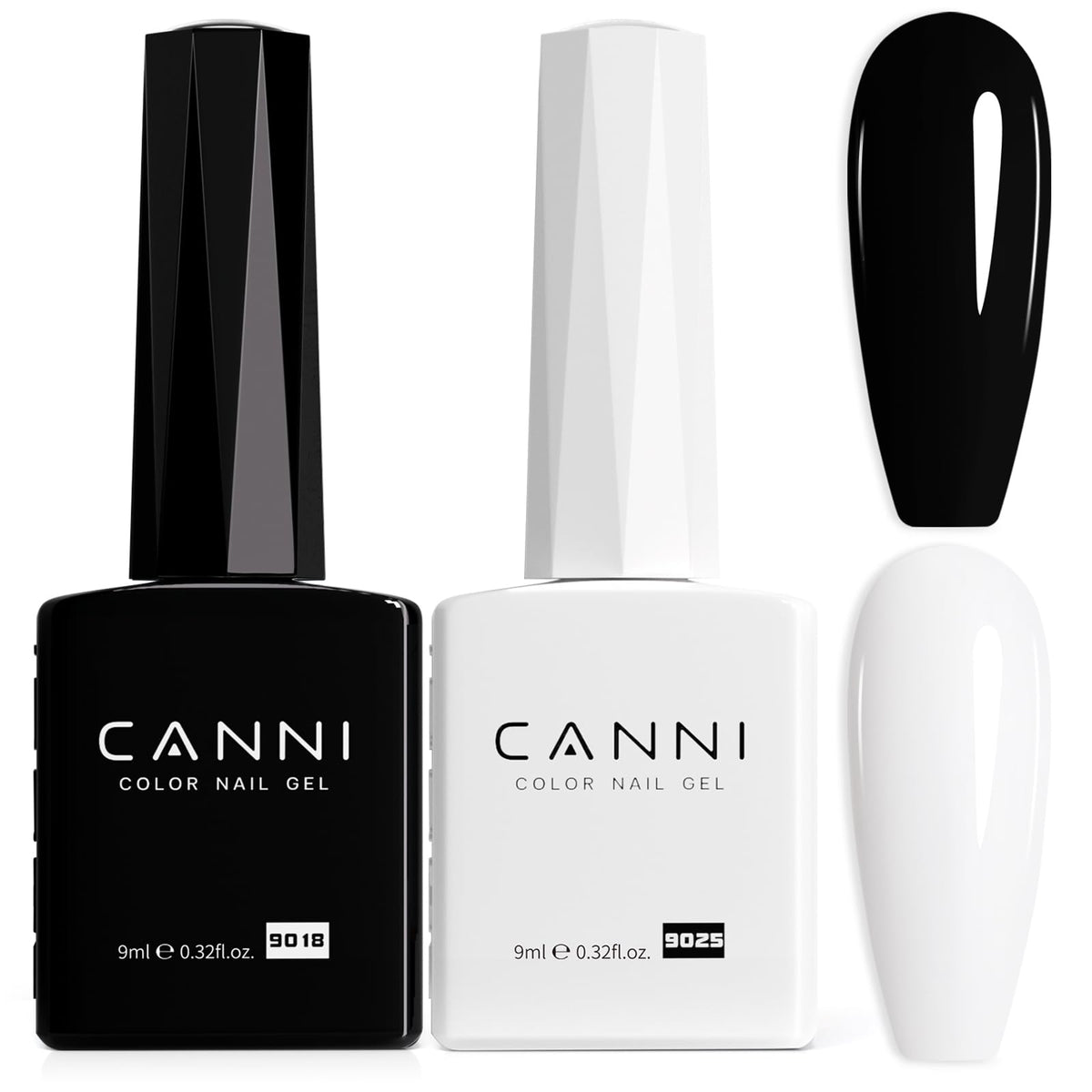 CANNI coffret noir et blanc pour manicure à domicile.