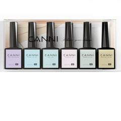 CANNI gel color bottle with a 3D crystal label for accurate shade viewing.