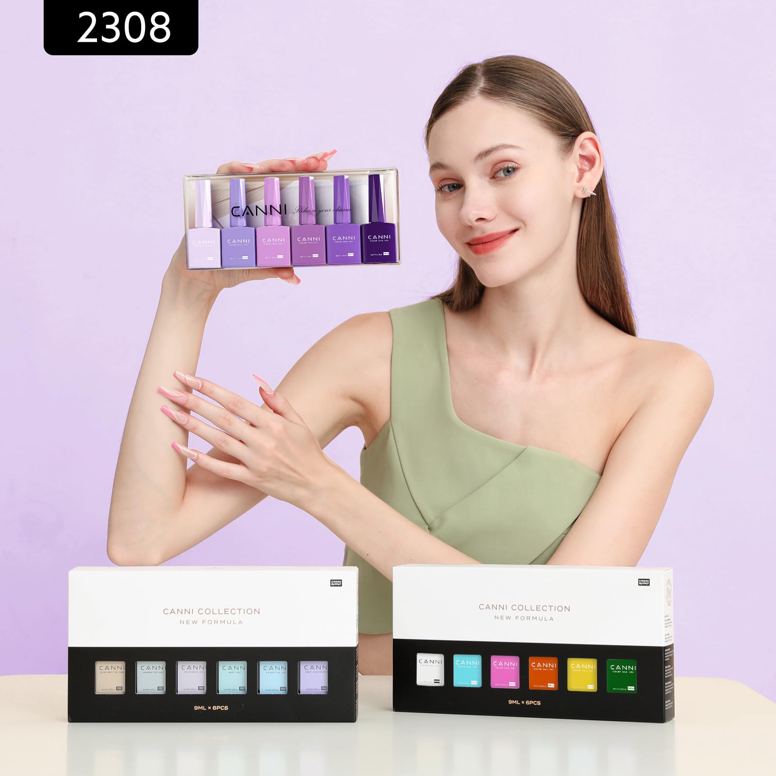 Vernis gel CANNI – compatible lampe pour séchage efficace.