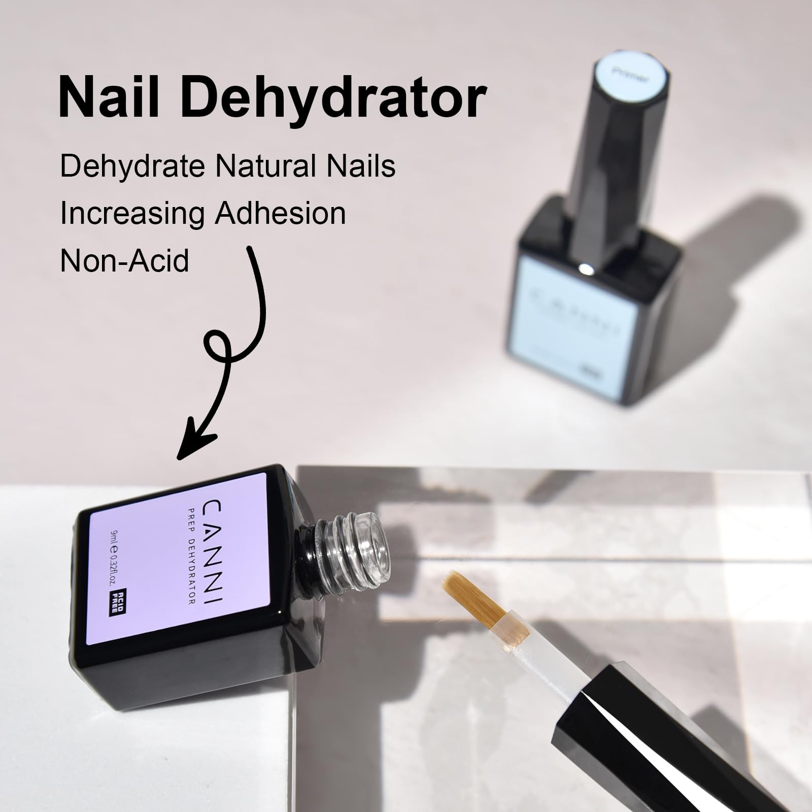 CANNI duo prédehydratant-primer – idéal pour ongles naturels