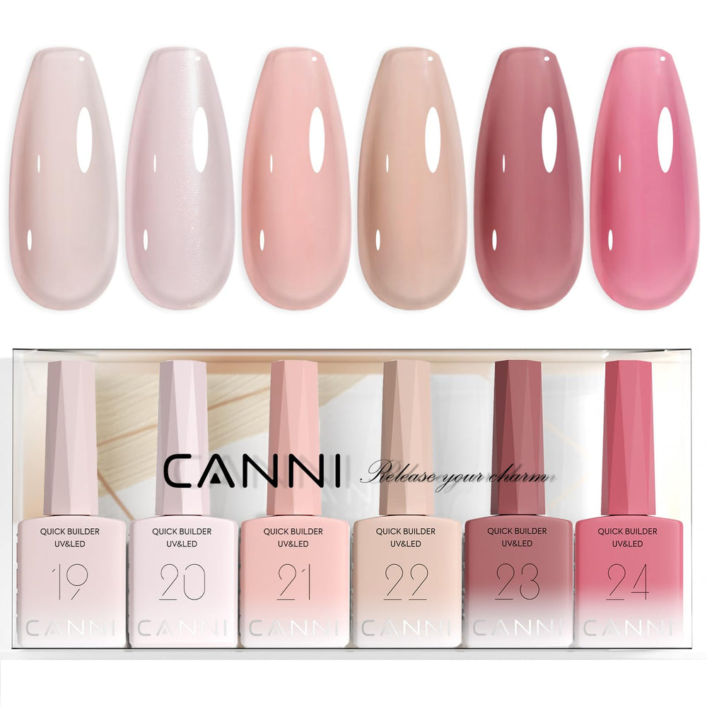 CANNI gel de façonnage rapide en rose pâle pour extensions durables