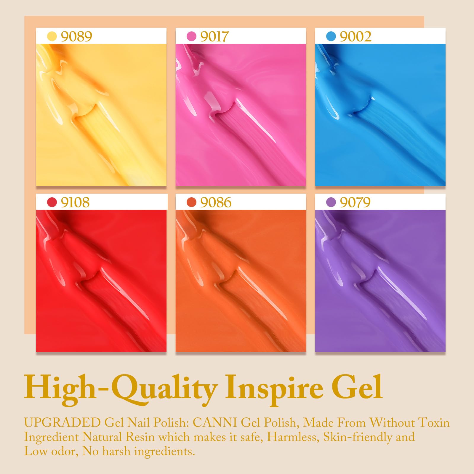 Gamme CANNI Gel, bouteille violet tendance pour un look glamour