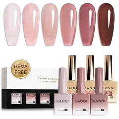 CANNI Jelly Gel Rose: vernis longue tenue pour manucure maison éclatante.
