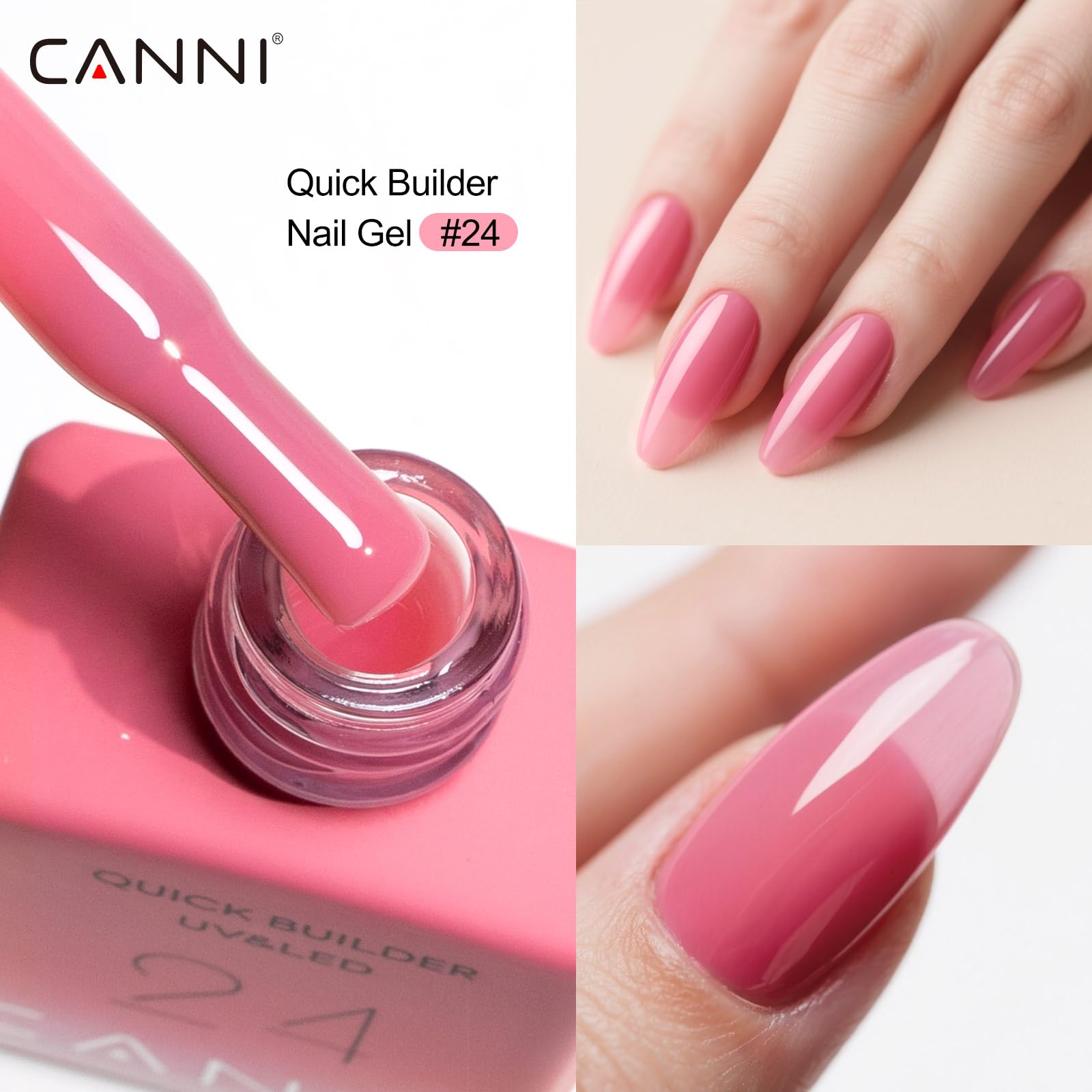 Kit manucure maison CANNI avec teintes rose pâle