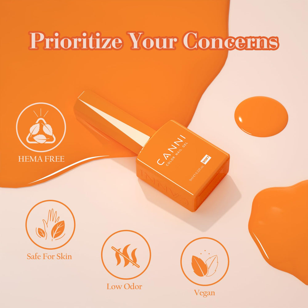 CANNI vernis gel cure UV/LED rapide en 90 à 120 secondes