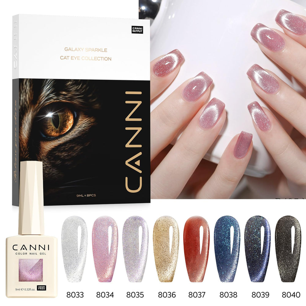CANNI vernis gel œil de chat application rapide, idéal pour DIY.