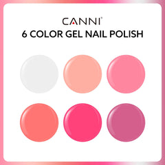 CANNI vernis gel rose, bouteille design 3D cristal pour une lecture fidèle de la teinte.