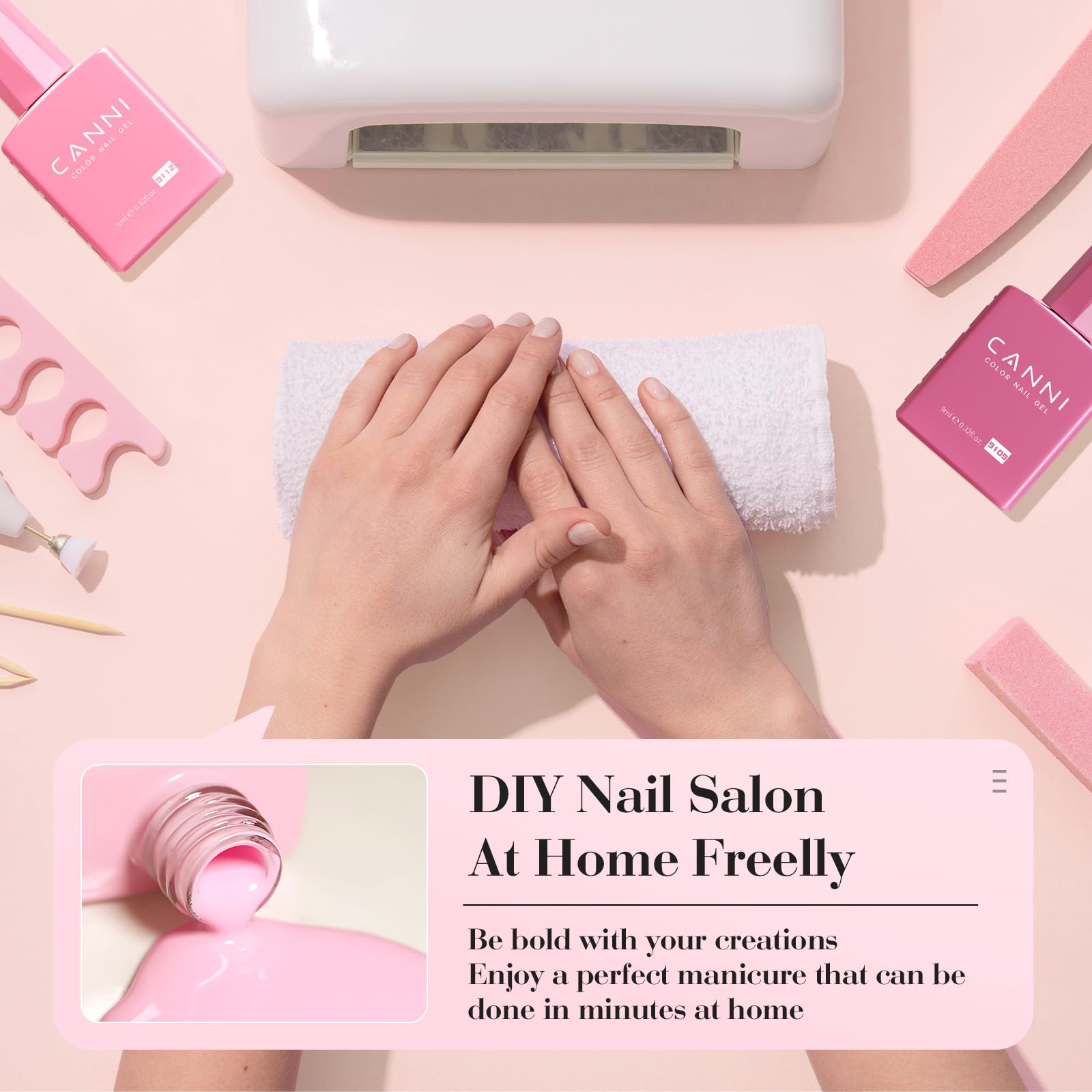 CANNI gel de qualité salon, résultats professionnels à la maison.