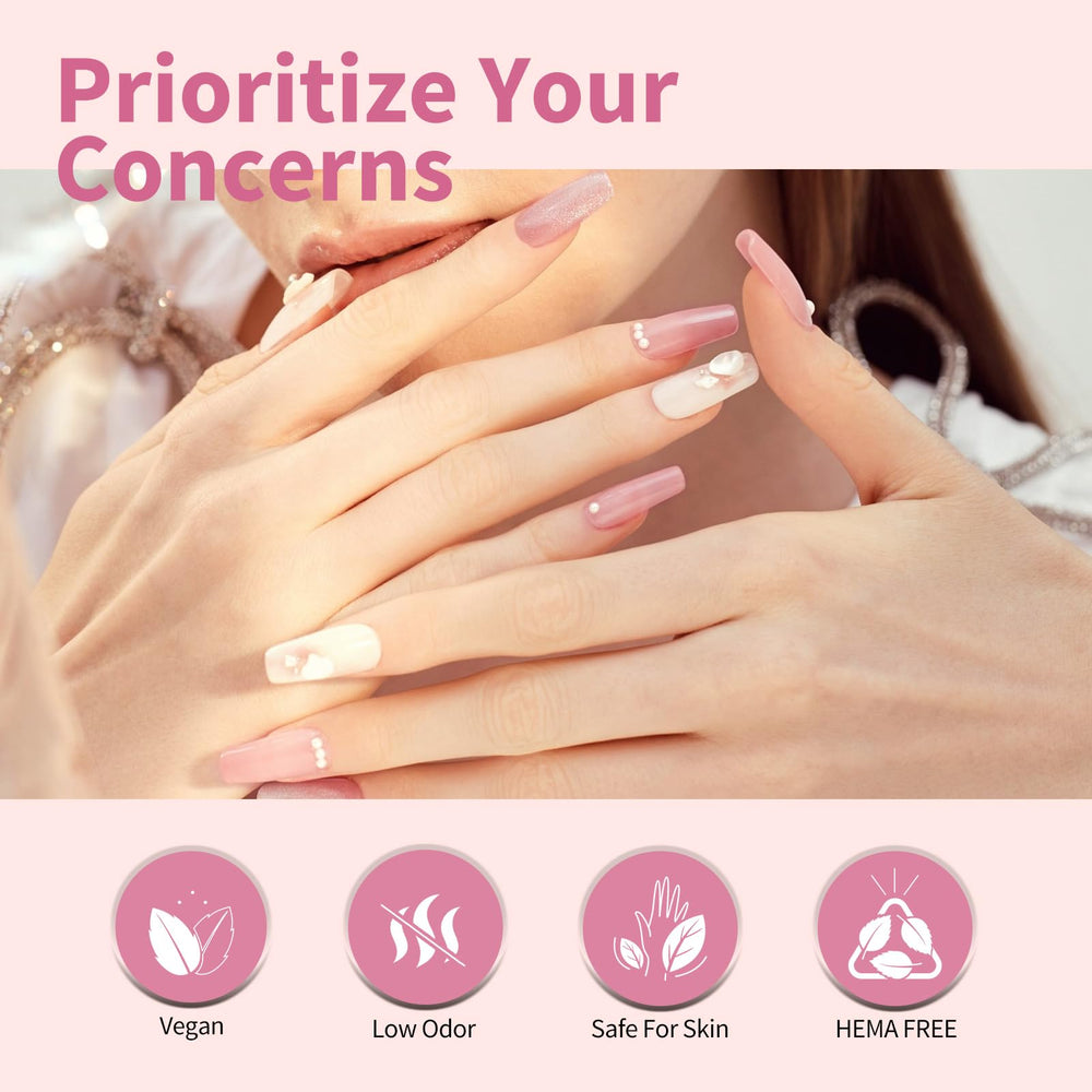CANNI vernis gel rose, finition brillante pour un effet salon à domicile.