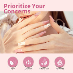 CANNI vernis gel rose, finition brillante pour un effet salon à domicile.