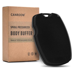 Gant Canroom en silicone à zinc infusé pour exfolier en douceur et revitaliser la peau.