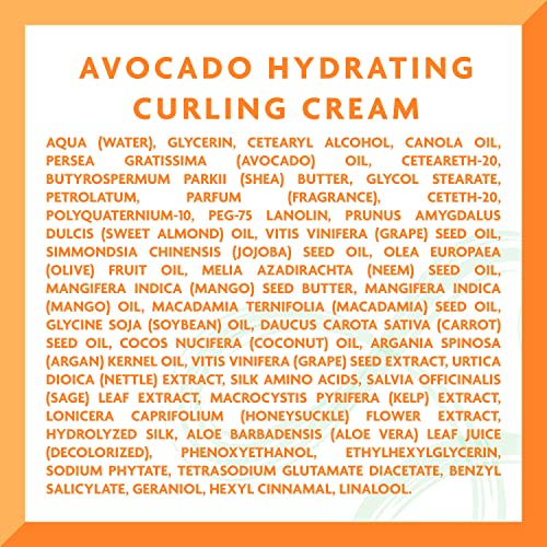 Cantu Crème boucles à l’avocat – boucles brillantes après utilisation.
