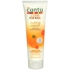 Cantu Crème boucles enfants, bouteille 8 oz, soin doux pour cheveux texturés.