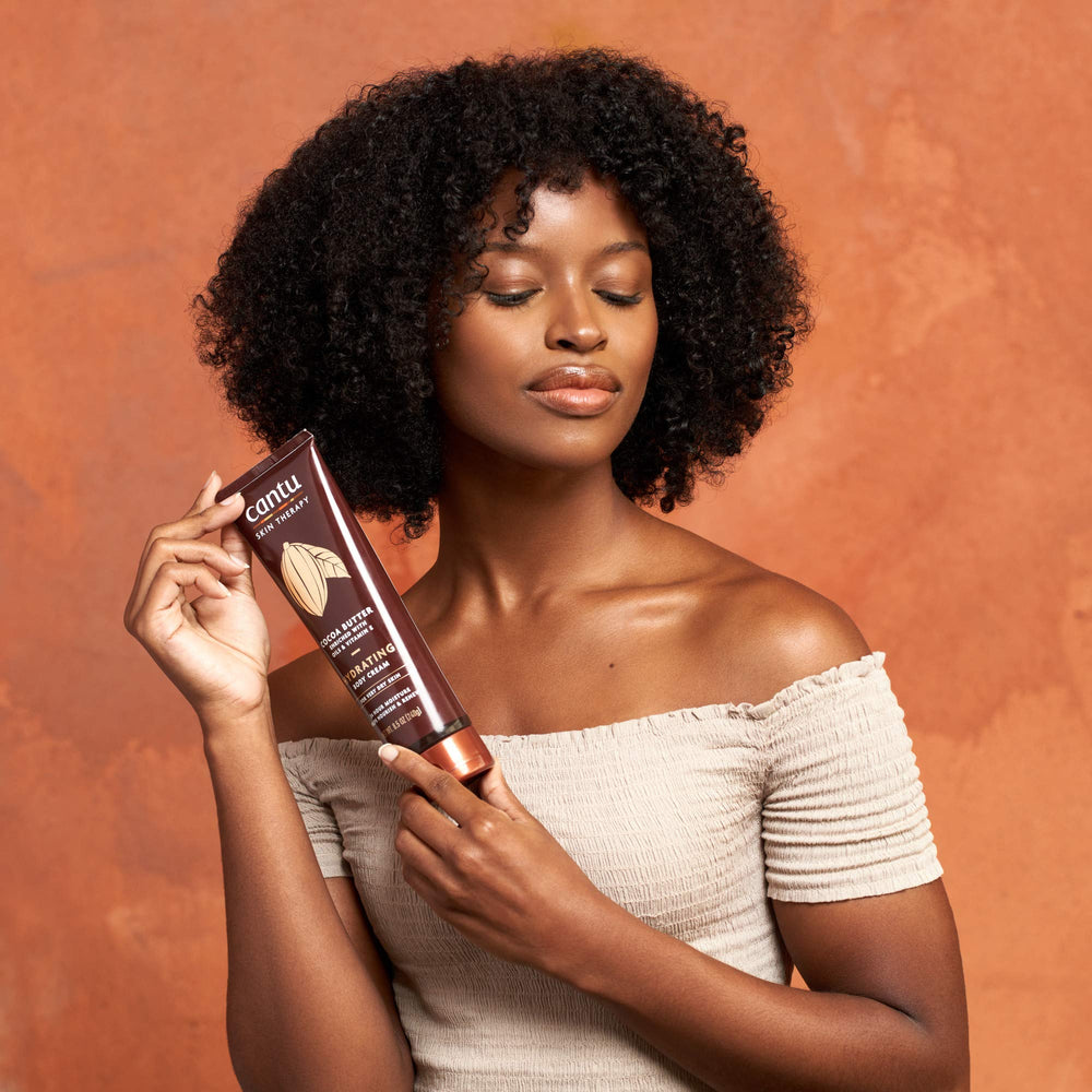 Parfum subtil coco vanille sur la creme Cantu