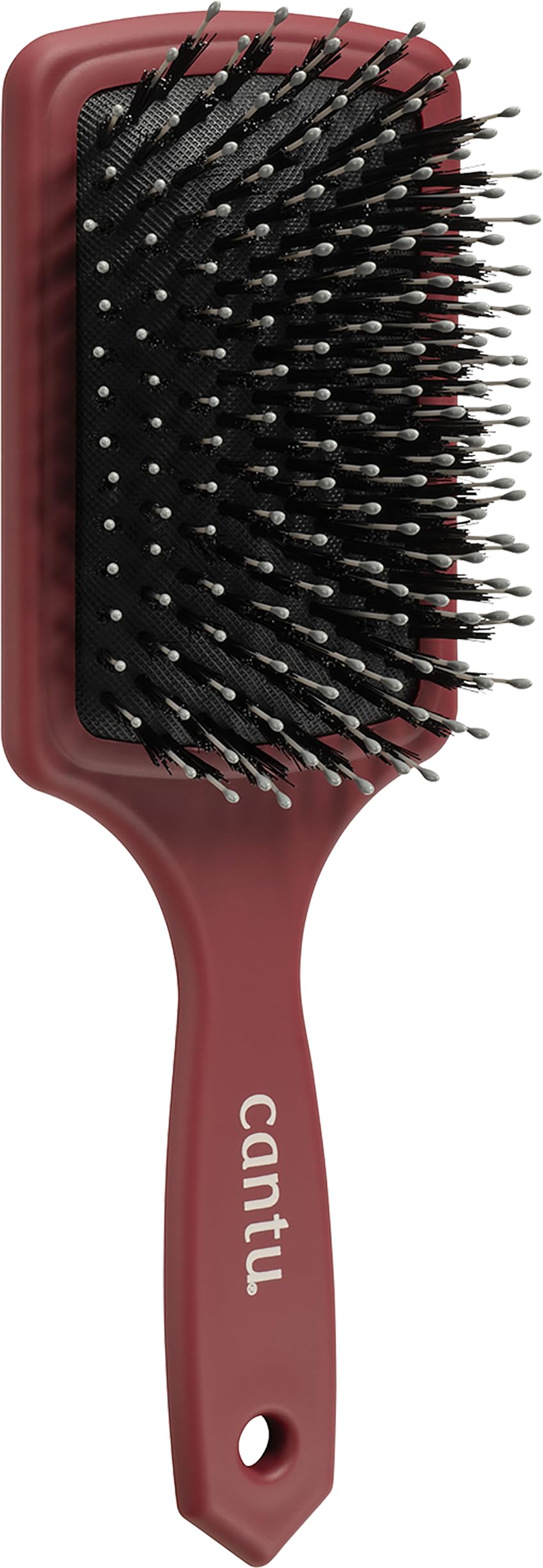 Brosse paddle Cantu Smooth Thick Hair améliore le coiffage et apporte de la brillance.