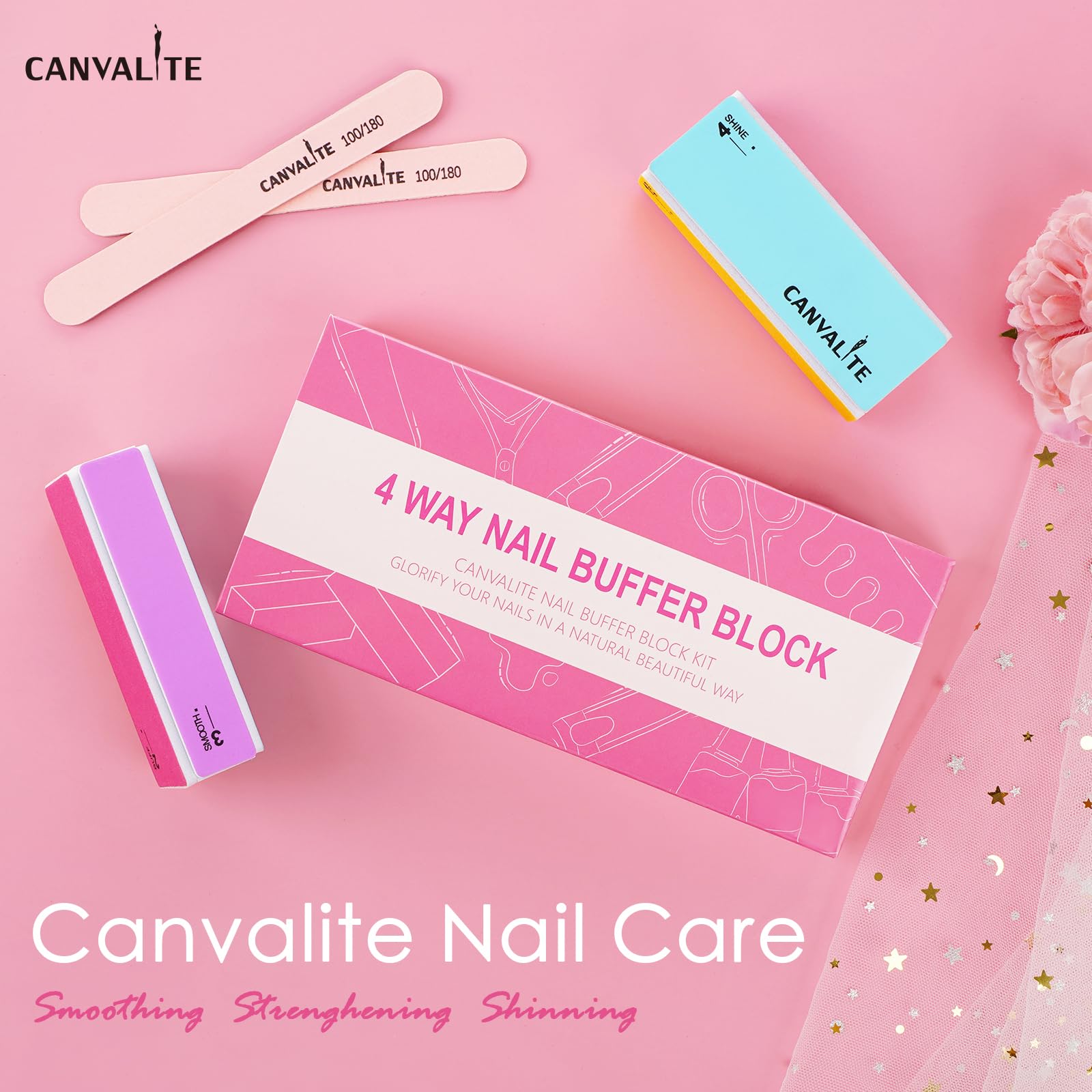 Canvalite coffret soin des ongles prêt à offrir à plusieurs personnes.