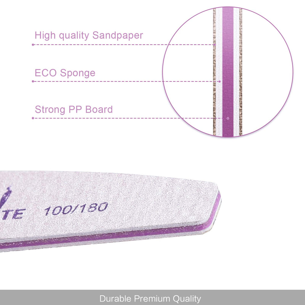CANVALITE planche emery double-face durable, grains 100 et 180.