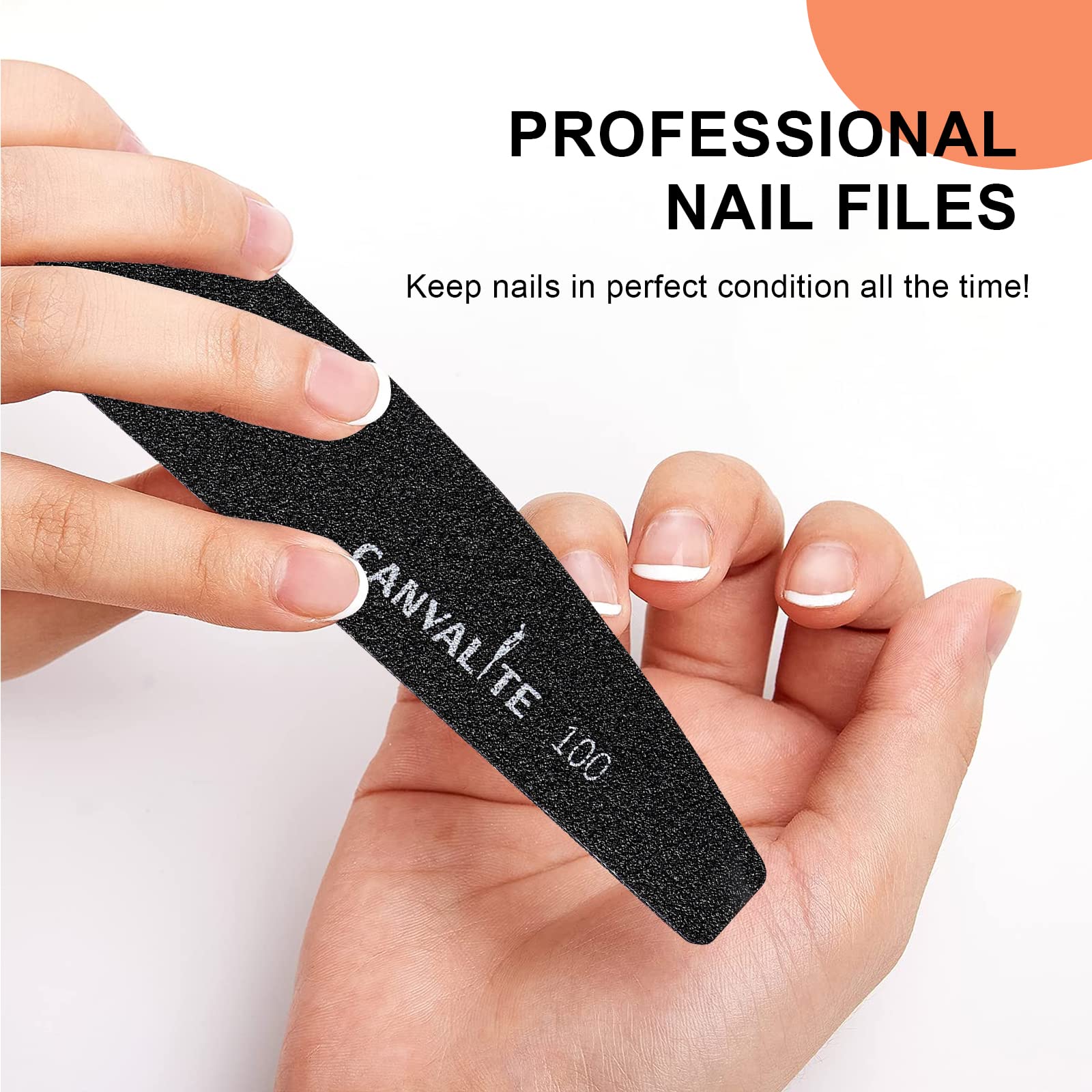 CANVALITE lime-ongles polyvalentes adapte a domicile et en salon