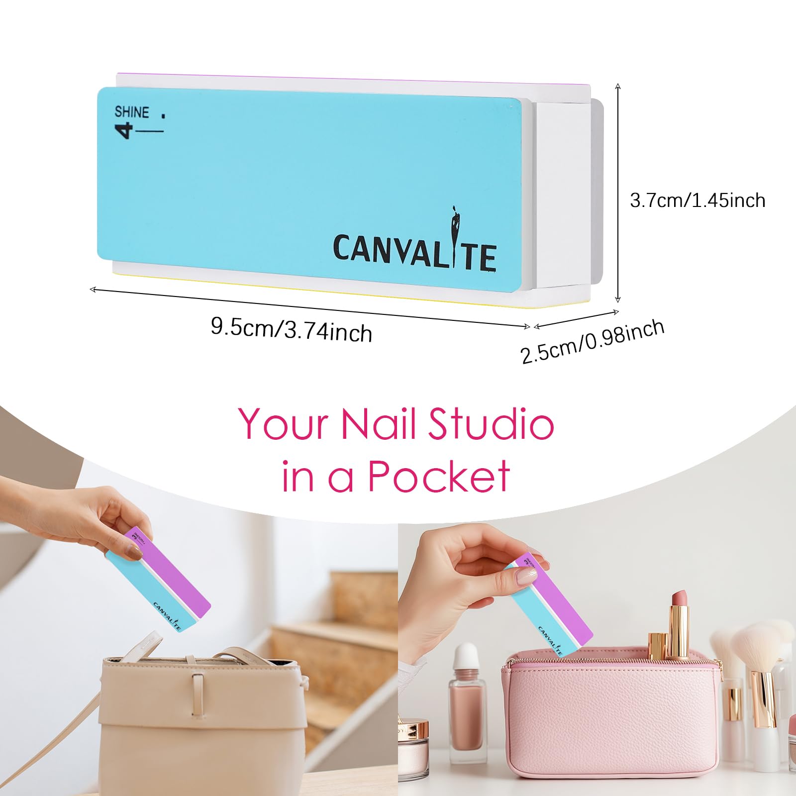 Canvalite outils portables et durables, taille compacte pour déplacements et retouches.