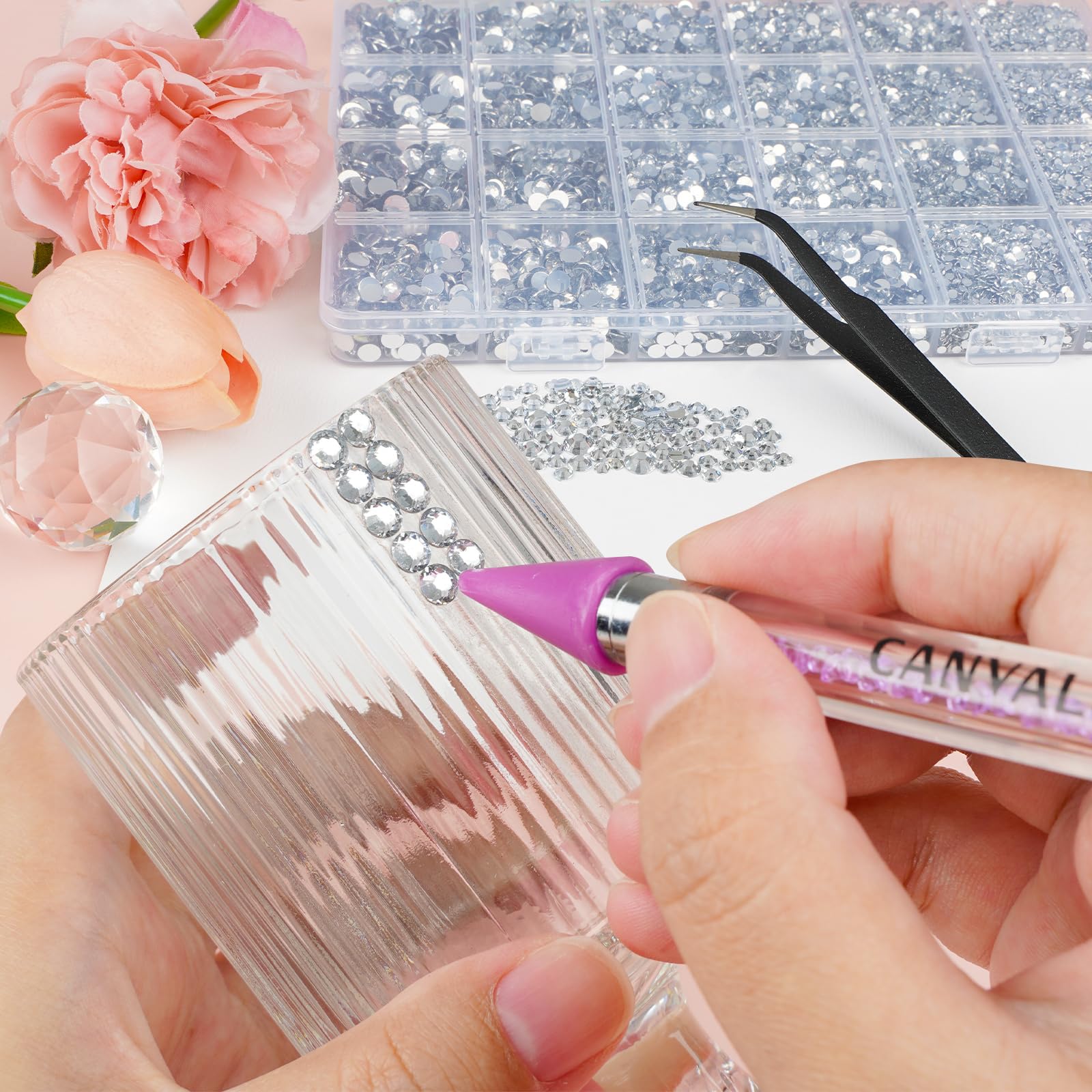 CANVALITE paillettes résine bling 3mm pour design nail art varié