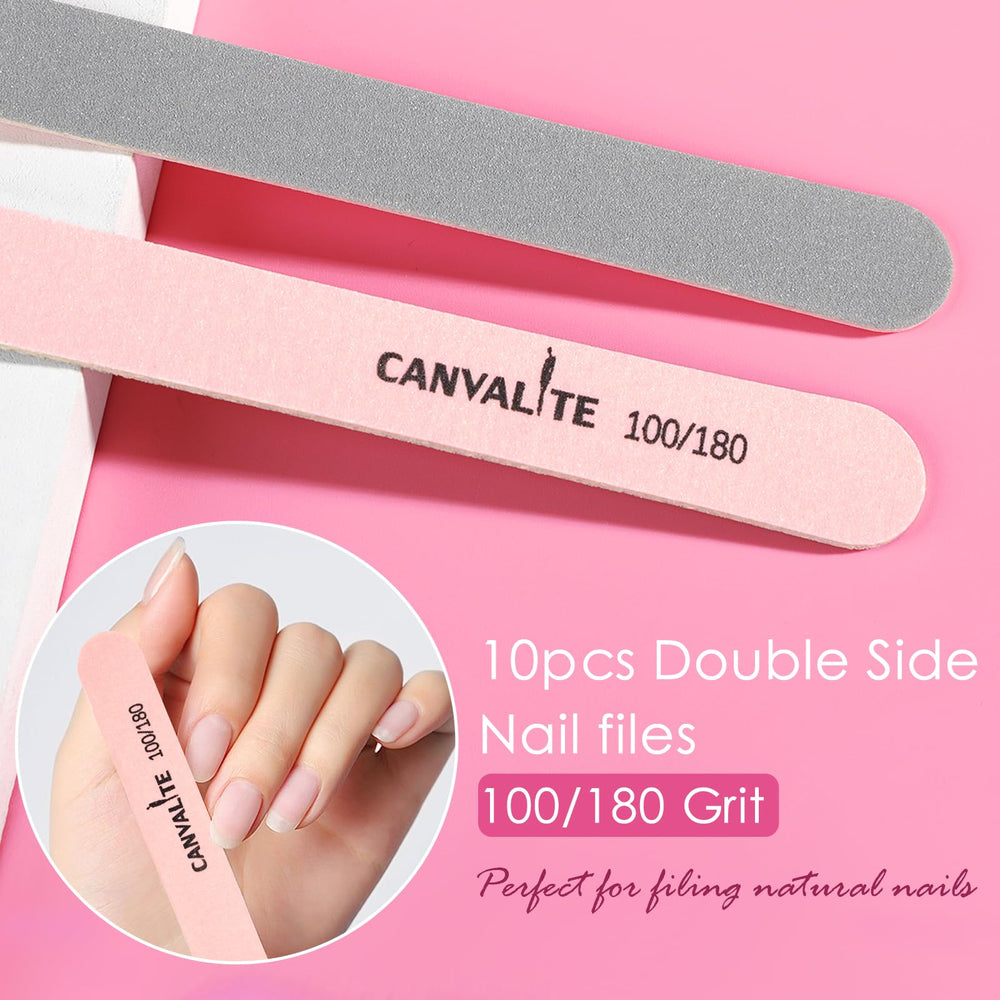 Canvalite soin doux pour ongles naturels, bords arrondis et surface régulière.