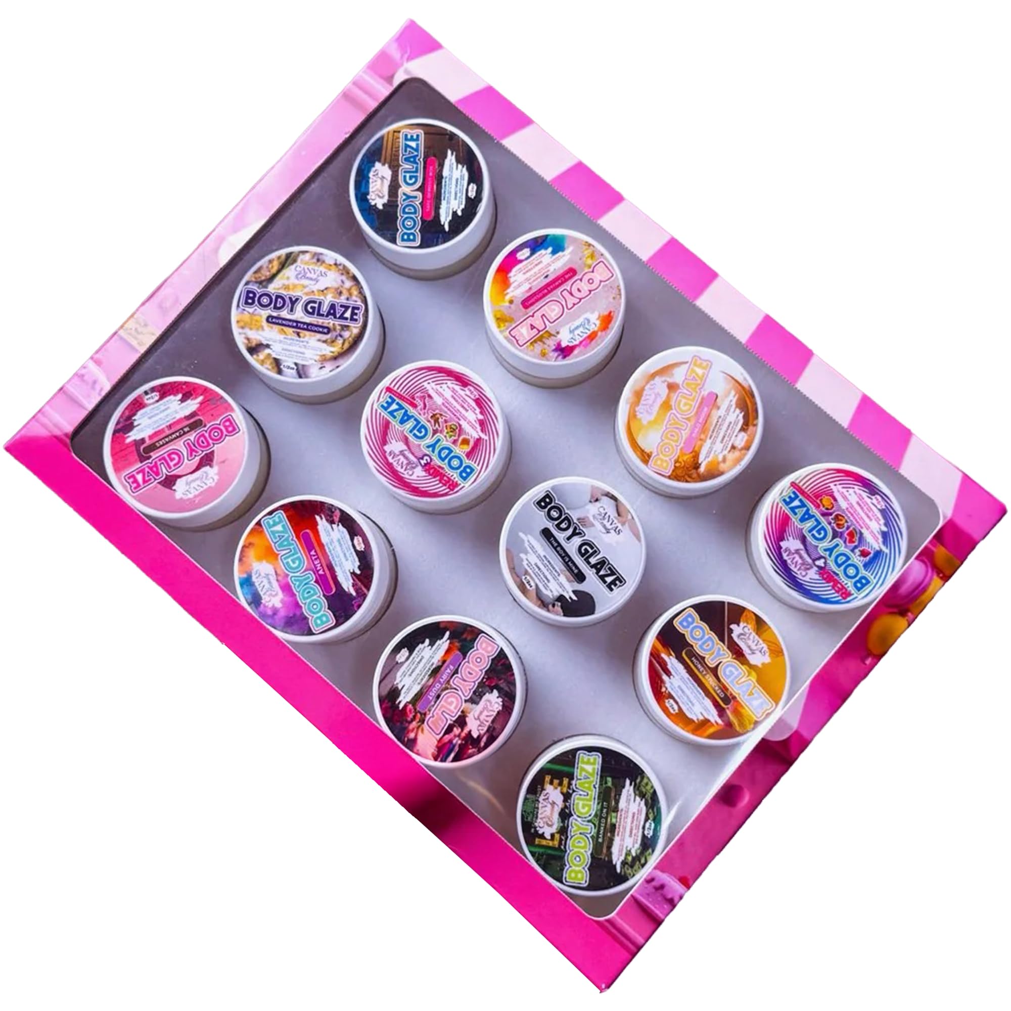 Canvas Beauty Body Glaze échantillon 12 senteurs pour découvrir textures et parfums.
