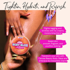 Application douce Canvas Beauty Body Glaze sur peau pour éclat sain
