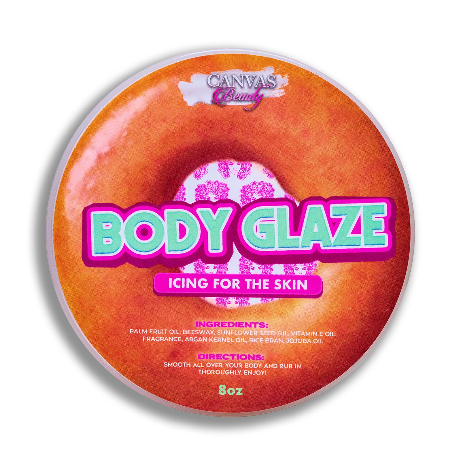 Canvas Beauty Body Glaze flacon prêt pour hydratation durable sans gras