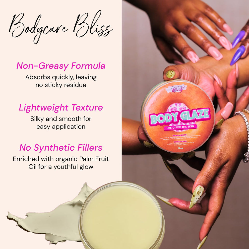 Mousse veloutée Canvas Beauty Body Glaze pour sensation soyeuse