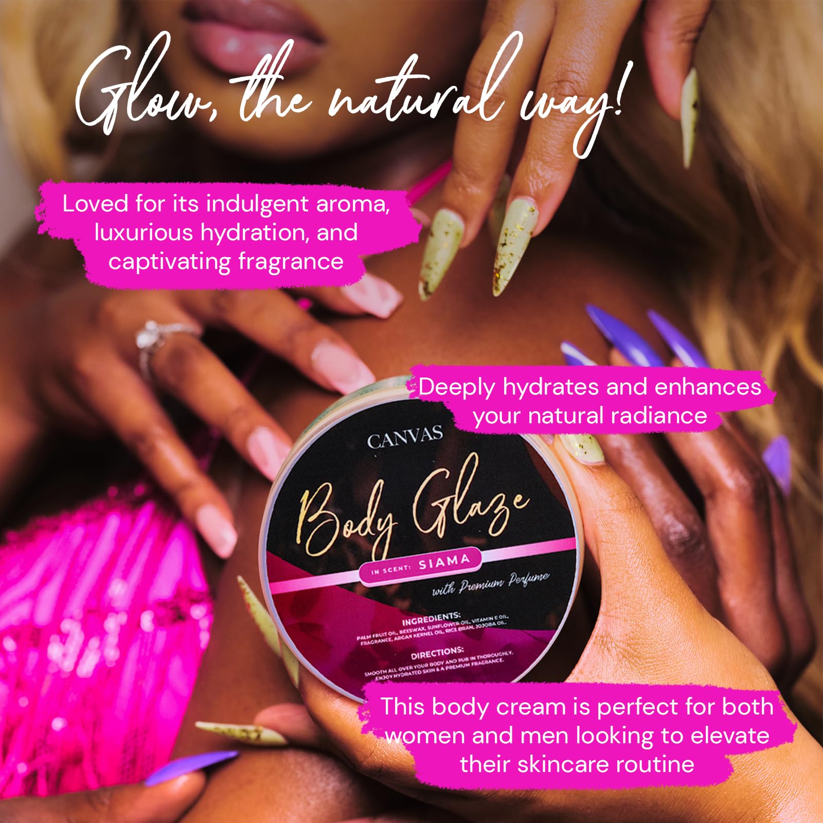 Application rapide Canvas Beauty Siama sur peau douce