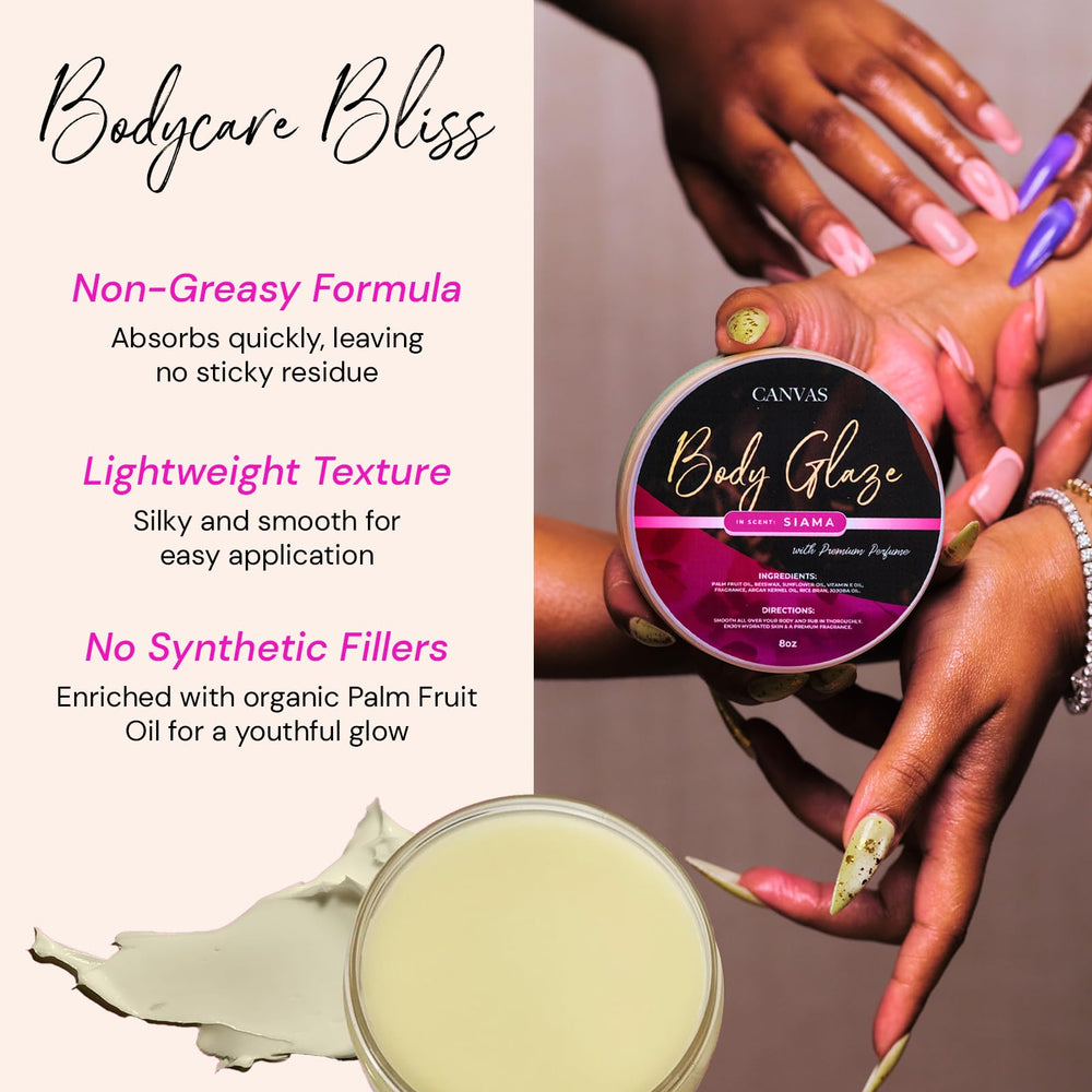 Son de riz Canvas Beauty Siama avec extraits hydratants pour peau souple