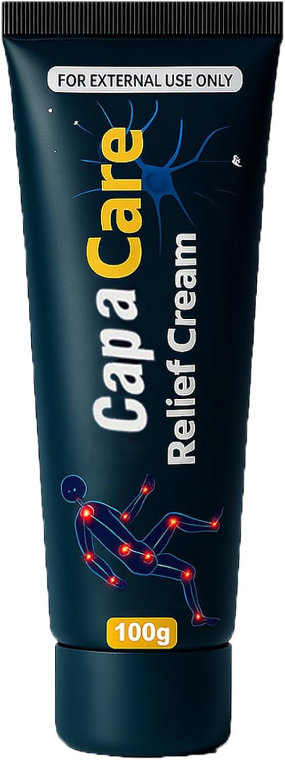 Capacare Original Neuropathy Cream with capsaicin-arnica for targeted foot comfort.