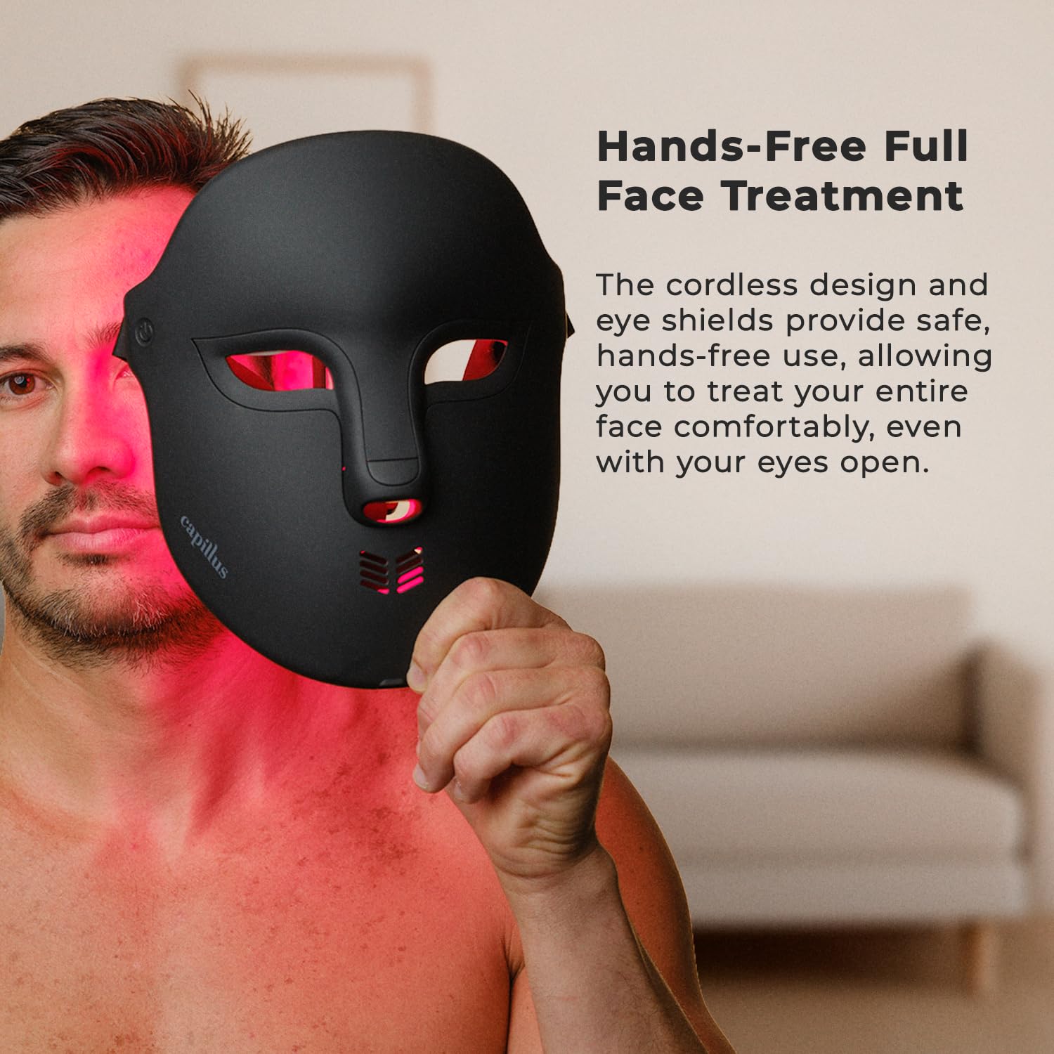 Capillus Masque utilisation à domicile, séance rapide et pratique